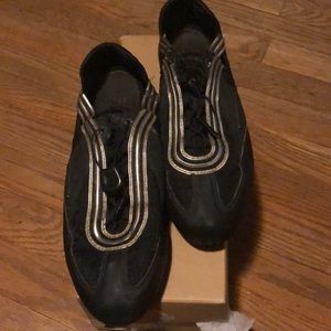 Stella McCartney Adidas gold and black sneakers